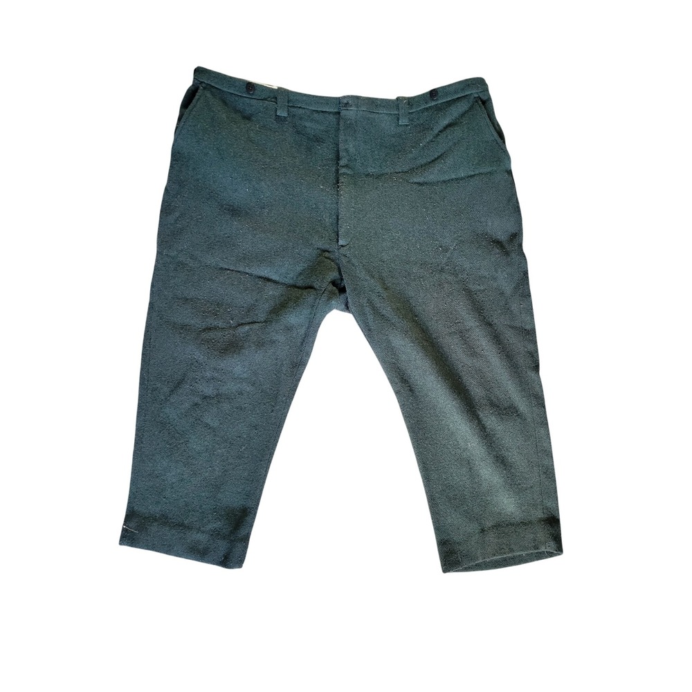 Vintage 60s 25X25 Northway Wool Pants/Trousers Green Water Repellent
